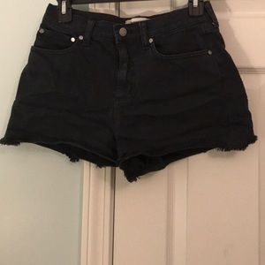 VS PINK Black Denim Shorts